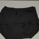 Women Underwear Seamless Full Coverage Cotton Briefs No Show Invisible Stretch Hipster Ladies Panties 4 Pack Black M-L