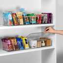 ClearSpace Plastic Pantry Organization and Storage Bins with Dividers & Lids  Perfect Kitchen Organization or Kitchen Storage  Fridge Organizer, Refrigerator Bins, Cabinet Organizers, 4 Pack