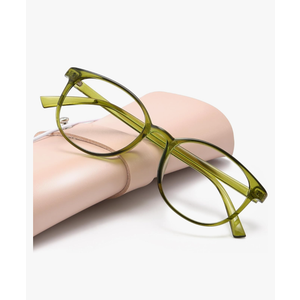 miyya Blue Light Blocking Glasses Women, Fashion Round Transparent Anti Blue Light Glasses with Anti Eyestrain & UV Glare