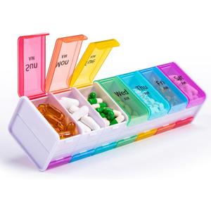 Daviky Extra Large Weekly Pill Organizer 2 Times a Day, XXL Pill Box 7 Day with AM PM Large Compartments, BPA-Free Daily Medicine Case, Jumbo Pill Holder for Fish Oils, Vitamins & SupplementsWhite Daviky Extra Large Weekly Pill Organizer 2 Times a Day, XXL Pill Box 7 Day with AM PM Large Compartments, BPA-Free Daily Medicine Case, Jumbo Pill Holder for Fish Oils, Vitamins & SupplementsWhite