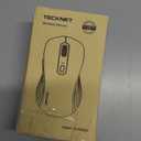 TECKNET Bluetooth Mouse, [ USB + BT1 + BT2 ] Wireless Mouse for Laptop, Silent Click, Ergonomic Design, 4800 DPI Computer Mice Wireless, Dual Mode for Laptop, Computer, iPad, MacBook