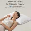 JOLLYVOGUE Pillows Queen Size Set of 4, Washable Supportive Bed Pillows with Super Soft Down Alternative Fill, Luxury Fluffy Hotel Quality for Side, Back, and Stomach Sleepers