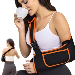 Arm Sling for Women & Men with Enhanced Size Adjustable Sling for Arm Support, Elbow Wrist Left Right Arm Sling with Buckle Design (L-XL)
