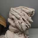 Bedsure King Size Comforter Set - Beige King Comforter Set, Soft Bedding for All Seasons, Cationic Dyed Bedding Set, 3 Pieces, 1 Comforter (104"x90") and 2 Pillow Shams (20"x36"+2")