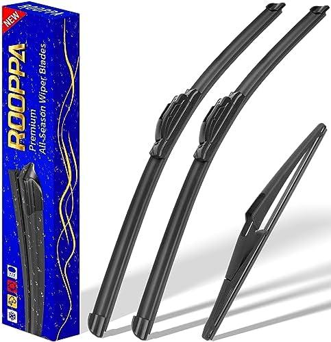 3 wipers Replacement for 2017-2022 Nissan Rogue Sport, Windshield Wiper Blades Original Equipment Replacement - 28"/18"/12" (Set of 3) U/J HOOK