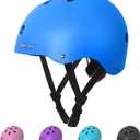 Kids Youth Bike Helmet - Lightweight and Safe Helmet for Boys and Girls Toddler, Adjustable Multi-Sport Helmets for Skateboard Skate Scooter (Small (18.1''-19.7''), Matte Blue)