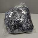 Cushious Electric Heated Blanket Throw 50''x60''Size Faux Fur Heating Blanket 10 Heating Settings, 1-8h Timer & Overheat Protection, Machine Washable, Soft Flannel and Sherpa Full Body Warmth (Black)