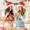 Cholemy 20 Pcs Christmas Trophies 2" Contest Award Christmas Medals Winter Holiday Contest Trophy for Winner First Place Participation Prizes Xmas Party Gift