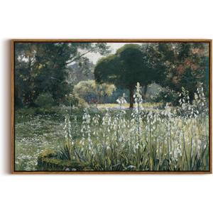 InSimSea Framed Canvas Wall Art Vintage Decor, Home Decor Modern Farmhouse Decor for Room Aesthetic, Landscape Wall Art for Living Room, Cottagecore Bedroom Kitchen Bathroom Decorations, 20"x30"