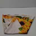Vintage Sunflower Round Tablecloth Washable Reusable Decoration Table Cover for Kitchen Party 60"