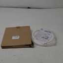 2Packs Molded Nylon Ceiling Medallion for Light Fixtures and Ceiling Fans, 10"OD x 4"ID x 1"P (Fits Canopies up to7-1/4")White