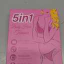 Bikini Trimmer for Women,5-in-1 Electric Razors for Women,Electric Shaver for Women's,IPX7 Waterproof Trimmer for Men Legs,with 5 Replaceable Blade Heads,USB Recharge DockRose Pink