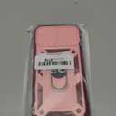 for iPhone 12 Pro Max Case with 3 Pcs Tempered Glass Screen Protector Built in Ring Stand Kickstand + Camera Cover, Hard PC Soft TPU Defender Full Body Protective Armor Case Cover 6.7" - Burgundy