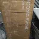 Tiny Land Play Kitchen for Kids, Toy Kitchen Set with Plenty of Play Features, New Modern Kids Wooden Play Kitchen Designed in Trendy Home Style with Curtains, Gift for Ages 3+ (Cream White)