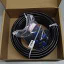 1/4" DOT Air Line with 24 Pcs Quick Connect Air Fittings Kit 50FT 1/4 DOT Air Lines with Push Lock Air Line Fittings Pneumatic Push to Connect Air Hose Fittings