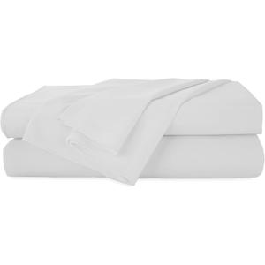 4-Piece EcoPure King Size Sheets Set | 100% Organic Cotton Sheets | Comfort Washed Sheets | Cooling | Deep Pocket Bed Sheets | GOTS Certified | White