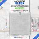 Bagean Stove Hood Vent Filter 11.60 x 11.22 BPQTAF S99010316 Compatible with Broan Range Hood Filter Replacement - Aluminum Mesh Kitchen Overhead Fan Screen - Blocks Grease & Filters Oven Air (2-Pk)