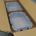 [8-Pack,30 oz]Glass Meal Prep Containers,Glass Food Storage Containers,Airtight lunch Containers with Lids, Microwave, Oven, Freezer and Dishwasher (Gray)