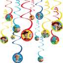 amscan"Toy Story 4" Multicolor Spiral Party Decorations, 12 Ct.