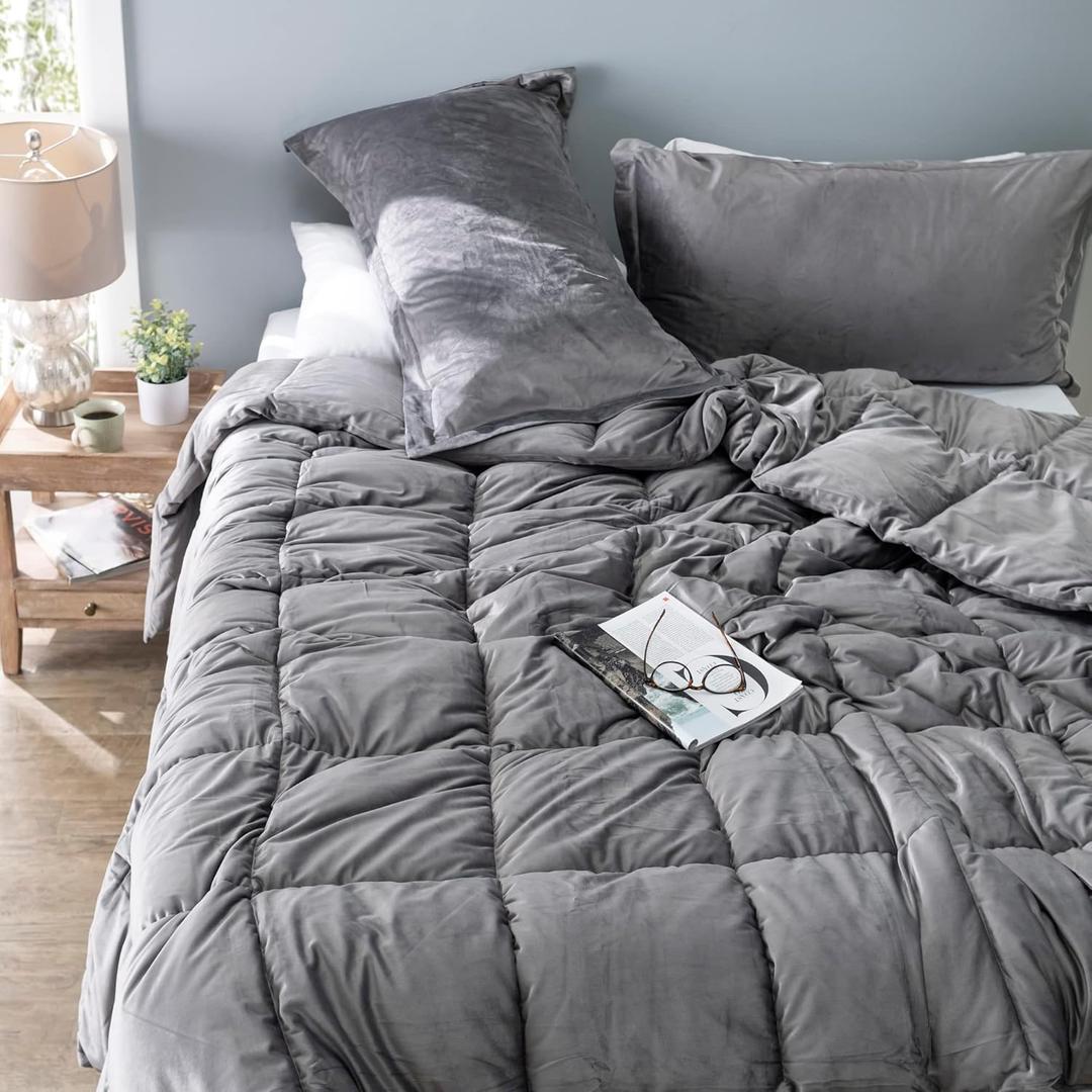 Coma Inducer® Twin XL Comforter - USA Filled - Storm Cloud Gray