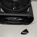 Amazon Basics Air Circulator Desk Fan for Bedroom, Home and Office, 90-Degree Tilt Head, 3 Speed Settings, Cooling, 35 Watts, Black, 11.1"W x 6.3"D x 10.9"H