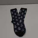 AOYEGO Colorful Cardiograms Funny Socks Health Curve Novelty Casual Crew Socks Contrast Color Design for Women Men Gift (Anchors)