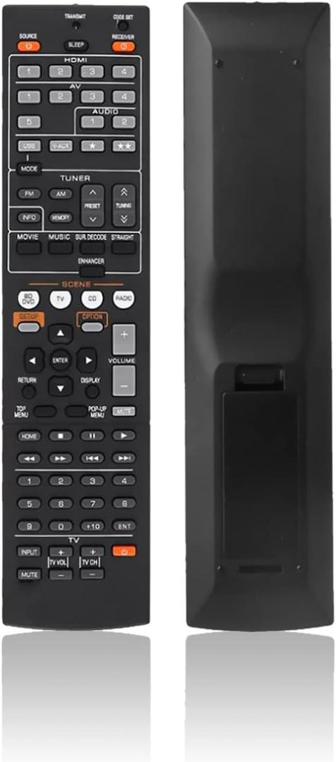Replacement Remote Control Universal for Yamaha RX-V871 RAV444 WW51160 RX-V575 RAV334 WT92700 HTR-5066 RX-A810 RAV290 WR00240 RX-V665 RX-V765 RX-V467 RX-V567 YHT-593 HTR-2064 Sound AV Receiver