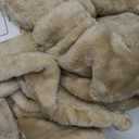 JIAHANNHA Flannel Fleece Blanket Throw Size(50 by 60 Inches),Beige Throw Blanket for Couch Sofa Bed 280GSM,Super Soft Plush Cozy and Lightweight Warm Bed Blanket for All Season