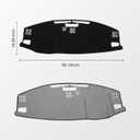 KUST Black Dash Cover for Jeep Grand Cherokee 4XE 2022-2025 2026 Non-Slip Dashboard Cover Interior Accessories for Jeep Grand Cherokee 4XE Custom Fit Dashboard Mat Sunshade Windshield No Glare