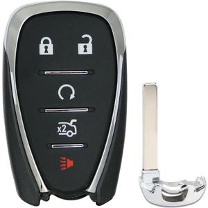 Key Fob Cover Replacement Fits for 2016-2023 Chevy Malibu Camaro/ 2016-2021 Cruze/ 2018-2021 Equinox Traverse/ 2019-2021 Blazer Keyless Entry Key Fob Case Shell HYQ4AA HYQ4EA