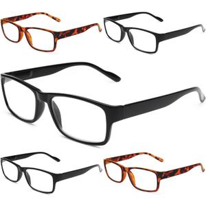Gaoye Reading Glasses Men/Women, Eyeglasses, Blue Light Readers for Men/Women, Computer Eye Glasses, Cheaters (B2 Turtle Mix)