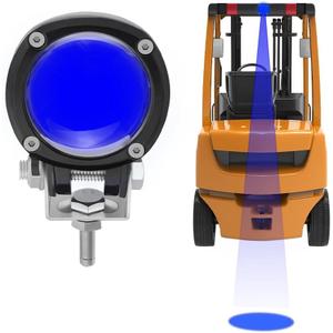 New LED Forklift Light Round Blue Light Forklift Safety lamp 5w DC 12-80V Anti-Collision Warehouse Danger Zone Warning lamp (Blue)