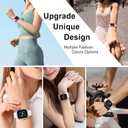 4 x 2PCS Outdoor Smart UV-Sensing Technology Sports Band Compatible with Apple Watch Band 38mm 40mm 41mm 42mm 44mm 45mm 49mm 46mm,Outdoor UV Detector Soft Waterproof Band with iWatch Series 10 9 Ultra 8 7 6 5 4 3 2 1 SE for Women and Men