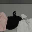 SOLY HUX Girl's Tank Tops 3 Packs Cute Ruched Spaghetti Strap Camisole Slim Fit Undershirts Light Pink White Black 12 Years