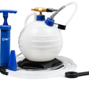 Oil Extractor Pump Vacuum 6L Pneumatic/Manual Fluid Extractor Professional Engine Oil Change Pump for Automotive and Marine