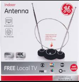 GE Indoor TV Antenna - Black