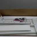 KLSMYHOKI Standing Desk Adjustable Height, Mobile Stand Up Desk with Wheels Small Computer Desk Rolling Desks, Portable Laptop Desk White Standing Table Home Office Desks 16"x31.5" Height 27"-43.5"