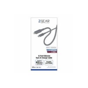 ZGear 6 Foot Silicone Rubber Sync And Charge Cable