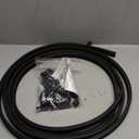 Flexible Bendable Ceiling Curtain Track, 16.4ft (5m) PVC, Metal, Plastic & Stainless Steel, Black, Ceiling Mounted