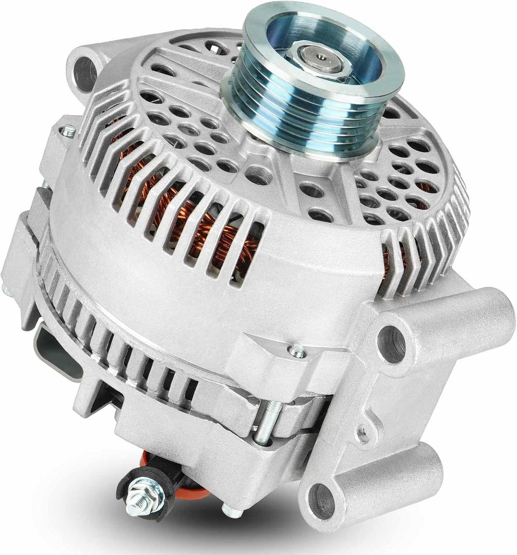 New Alternator 4.0L V6 Fit for 04-08 Explorer (04, From 12/05/2003), for 07-09 Ford Ranger/Mazda B4000, for 04-08 Explorer Sport Trac/Mercury Mountaineer, without Black Cover, AFD0165 5L2T-10300-AA