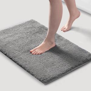 Madison Park Marshmallow Super Soft & Absorbent Bath Rug, 20 x 30, Grey