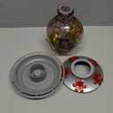 BOLITE Hummingbird Feeder, Hand Blown Glass Hummingbird Feeders for Outdoors Hanging, with Ant Moat and 5 Feeding Ports, 22 Ounces, Purple, Birthday Gifts for Women Men, Gifts for Mom Dad