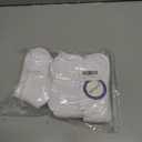 Santgoo Boys Athletic Socks Half Cushioned Quarter 7-10 Ankle Socks Kids Cotton Low Cut Sport Sock White 6 Pack