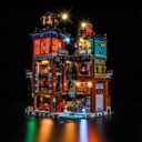 LED Lighting Compatible with Lego NINJAGO City Workshops 71837 Light Kit Compatible with Lego 71837, NOT Included The Model Set - JUST Lights