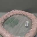 Luxury Fluffy Winter Car Steering Wheel Cover for Women Soft Warm Plush Cute Auto Accessories for Vehicle, Sedan, Universal, Fuzzy, Anti Slip, Pink, Standard Size, 14.75-15.15"