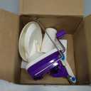 Yarn Ball Winder, Yarn Winder Knitting Set Hand Operated Ball Winder with Tabletop Clamp for Yarn Storage (22) (Purple)