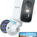 COCOCAM 4G Portable Magnetic Cellular Security Camera Wireless,2K Indoor/Outdoor Camera for RV/Camping/Travel, 300Pan,10000Ahm Battery, PIR&AI Human Detection,IP66, Built-in SIM Card (NO WiFi)
