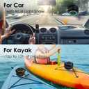 XLEADER Pro Shower Speaker (Upgraded) Certified IPX7 Waterproof Bluetooth Speaker, 8W Crystal Sound&Rich Bass, 15H Playtime, with Suction Cup, Silicone Lanyard, Ideal Gifts, SoundAngel Mate(2 Gen) (Dot Light)