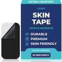 VIORY Skin Tape (30 Pack) - Pain Free Removal, Hypoallergenic, Latex Free & Gentle - Skin Friendly Adhesive Cotton Tape, Set of 20