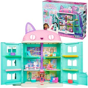 Gabbys Dollhouse, Purrfect Dollhouse with 15 Pieces including Toy Figures, Furniture, Accessories and Sounds, Kids Toys for Ages 3 and up